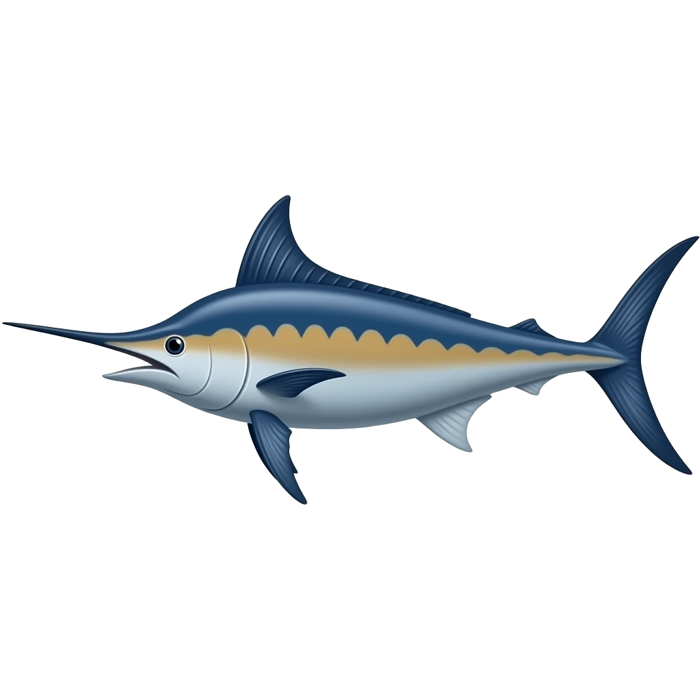 Blue marlin emoji