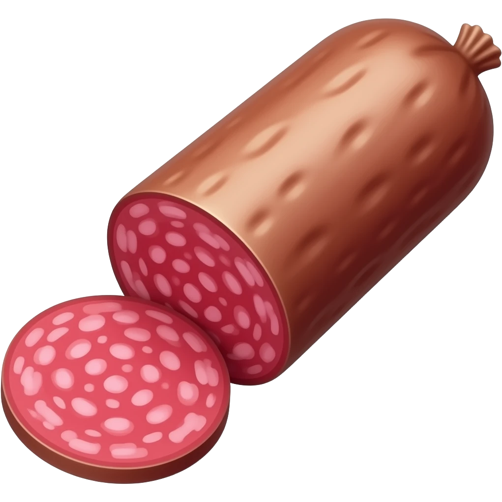 A salami emoji