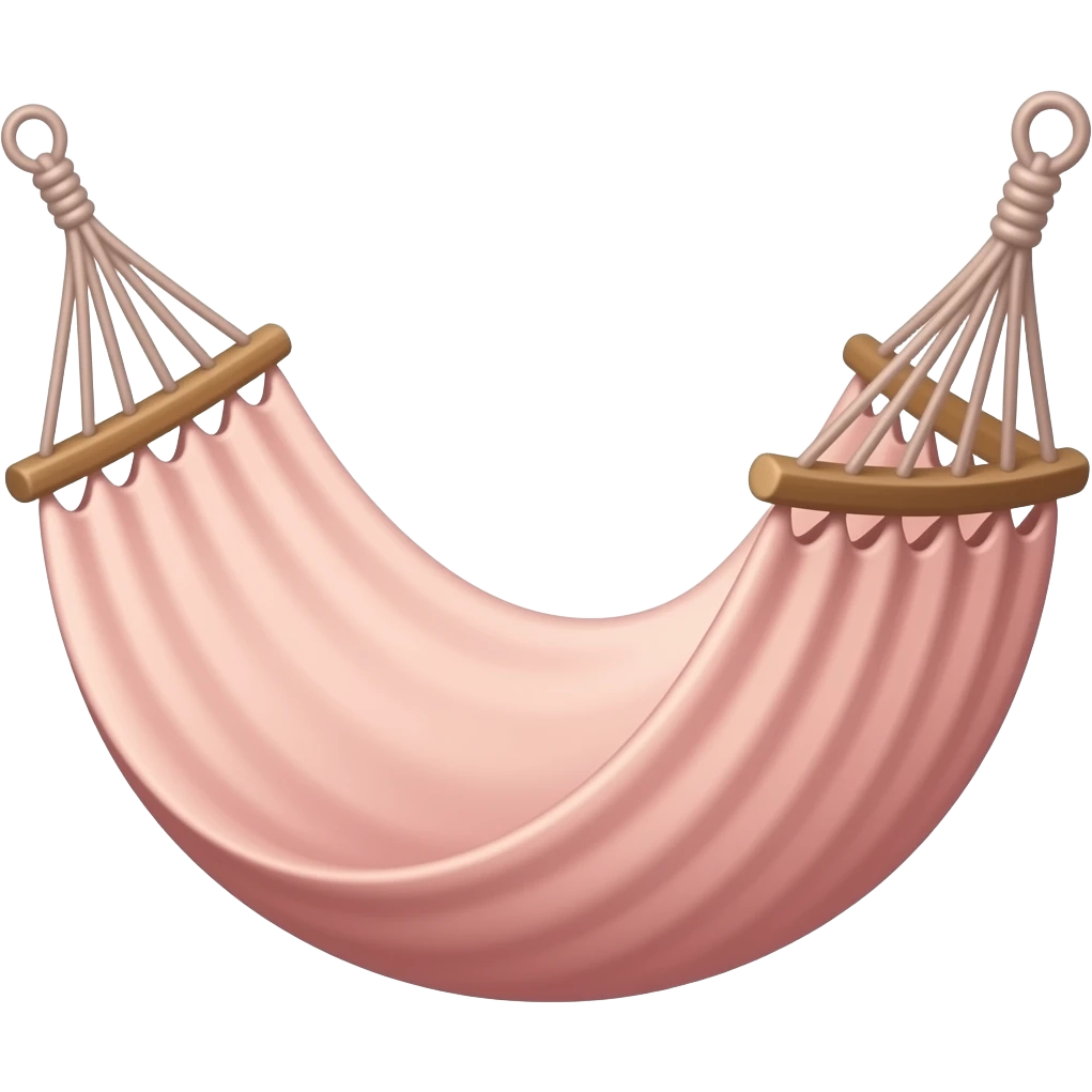 Light pink hamac emoji