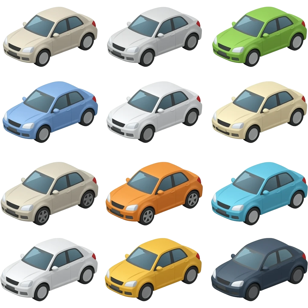 lowpoly car pack emoji