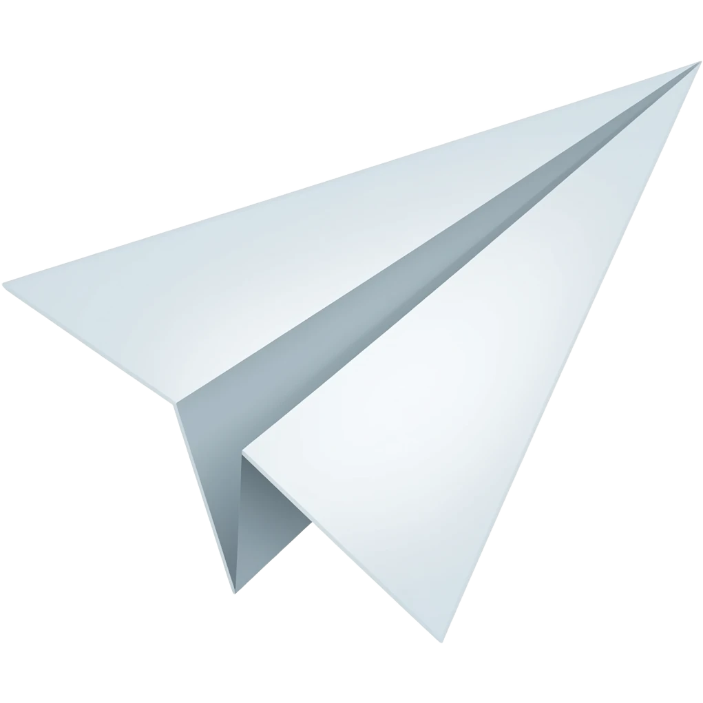 plane paper emoji