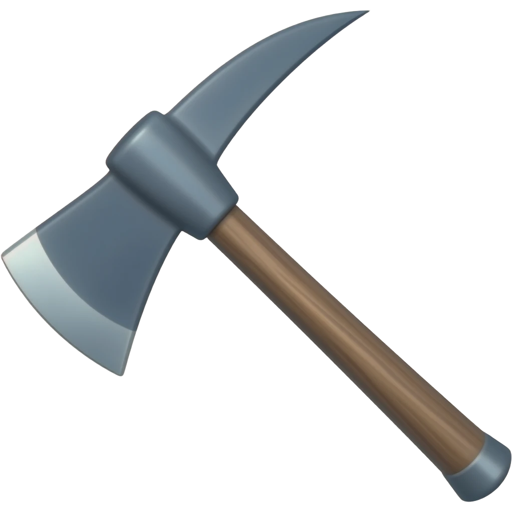 blue pickaxe⛏️ emoji