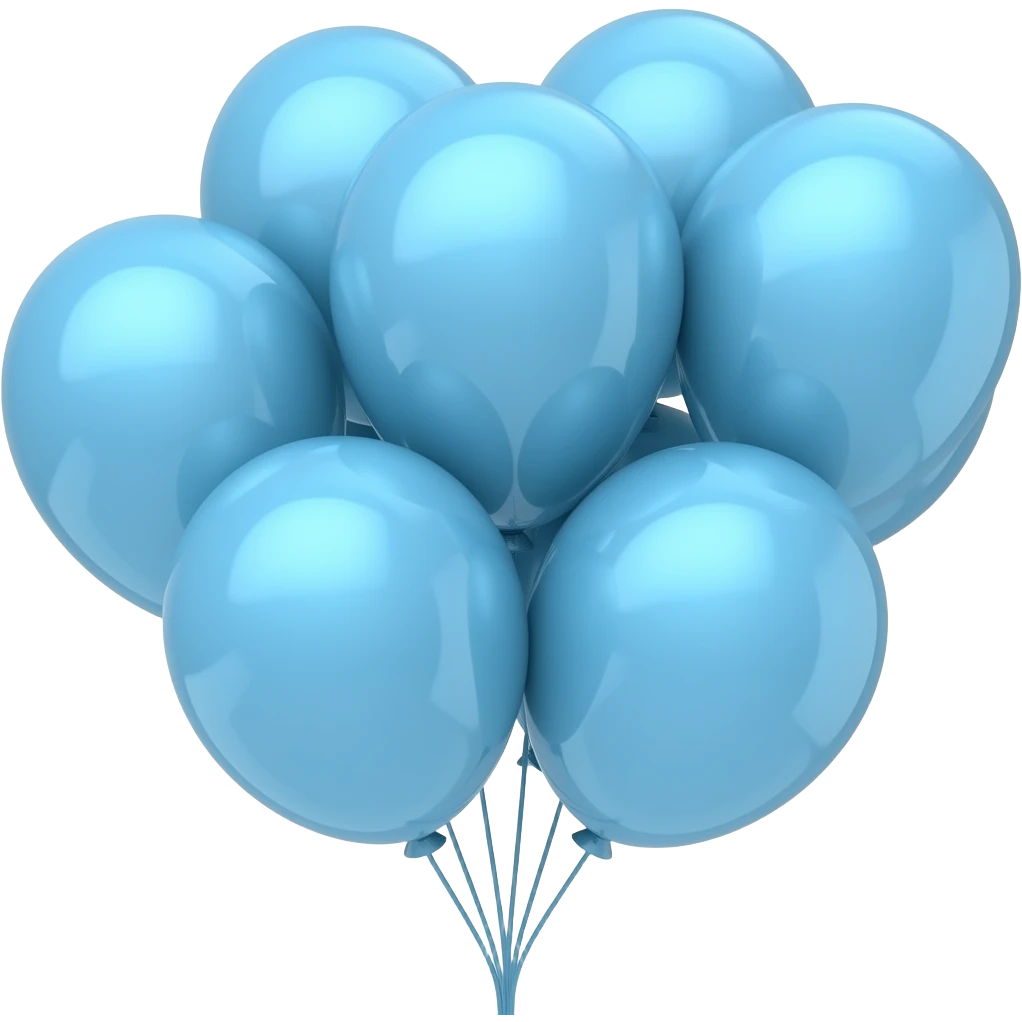 Blue Ballons emoji