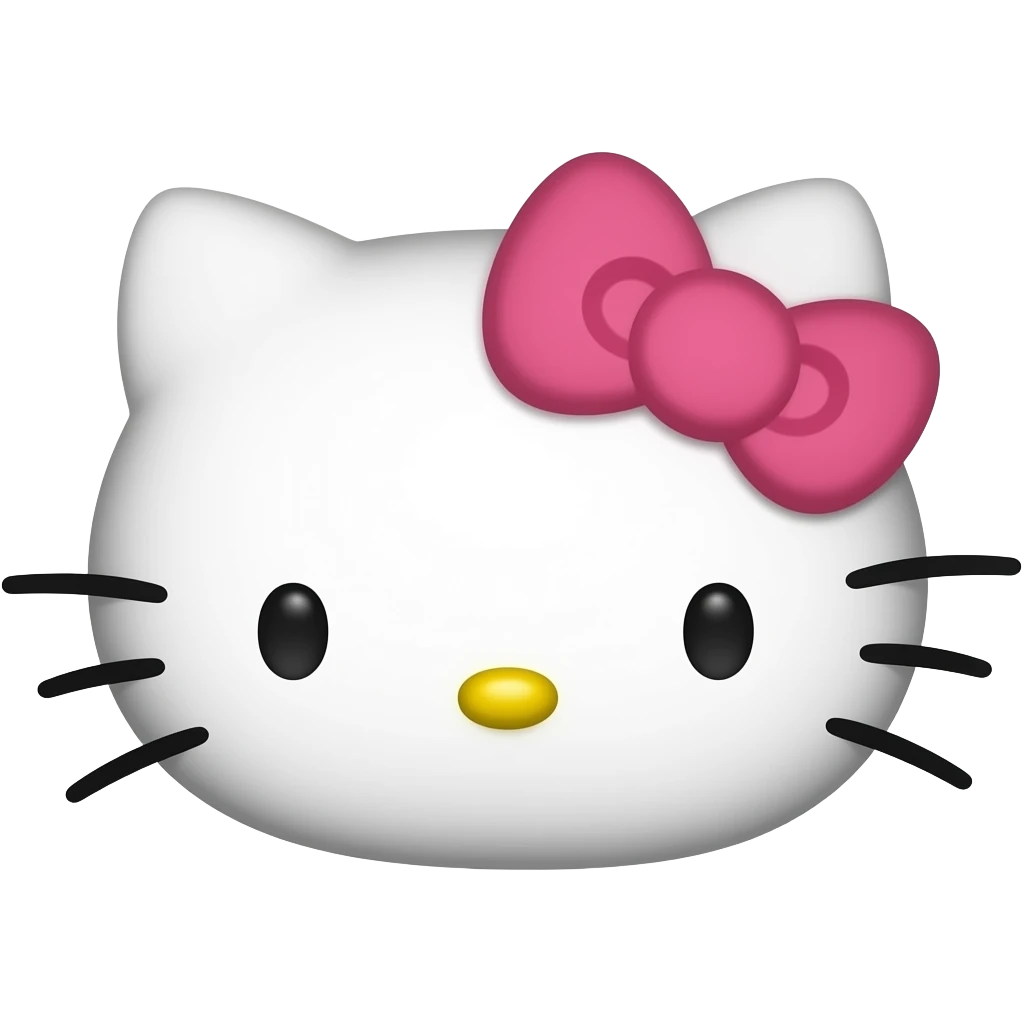 hello kitty face emoji