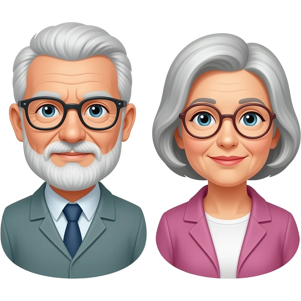 👴🏼🧓🏽.    🧓🏼👴🏼 emoji