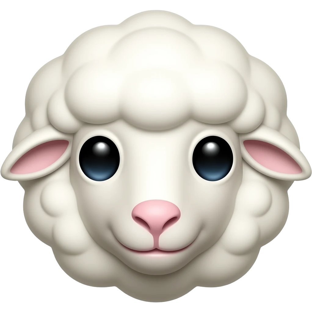 Sheep emoji face emoji
