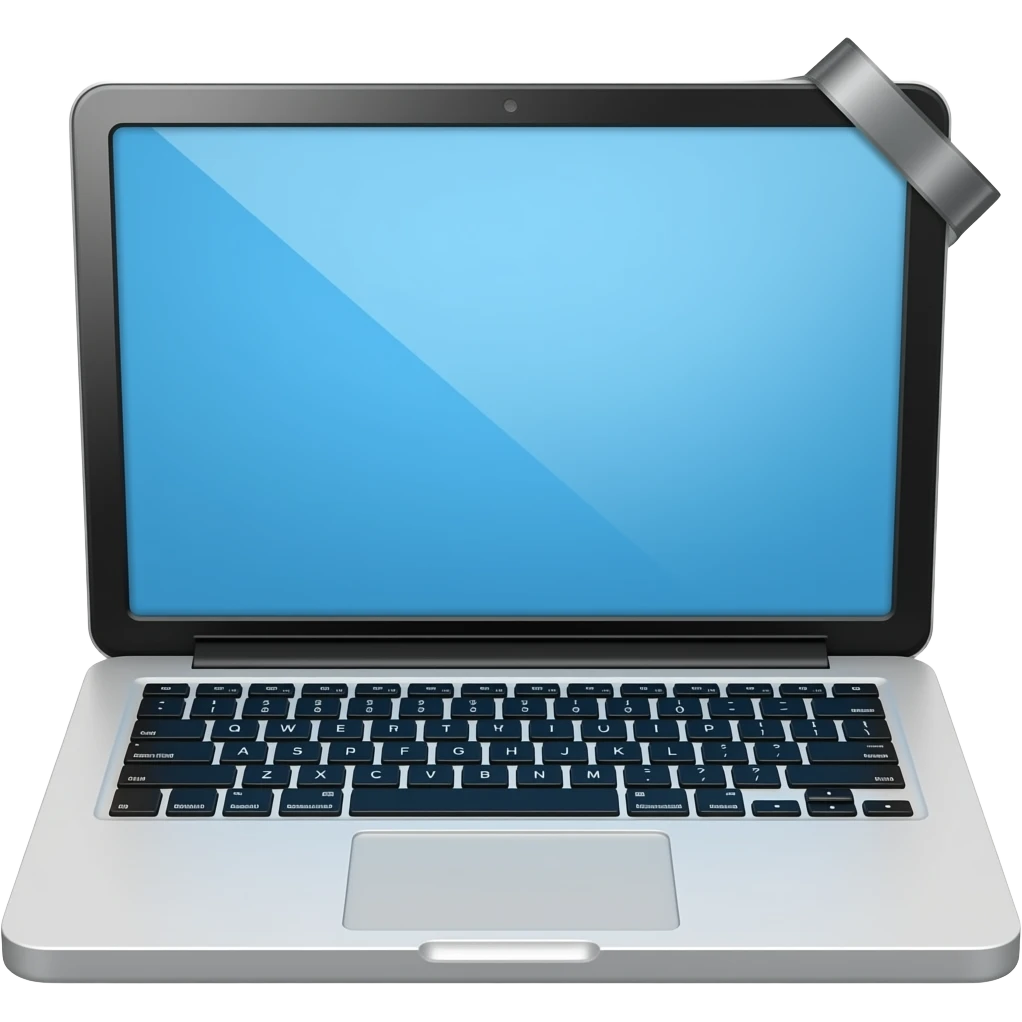 laptop emoji that looks like glued in emoji