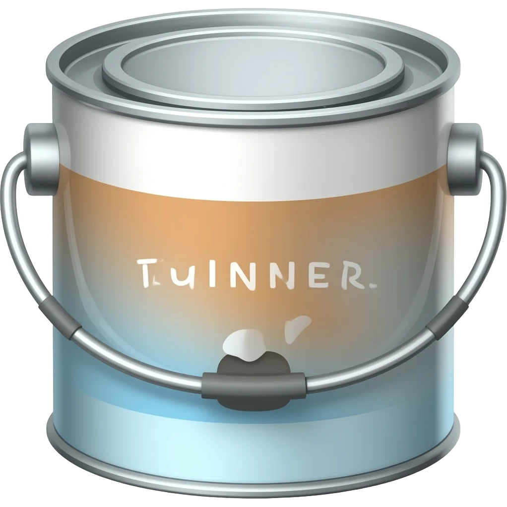Paint thinner tin emoji