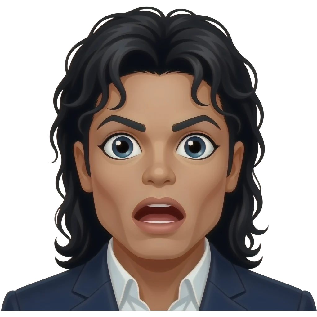 michael jackson making a very shocked face emoji