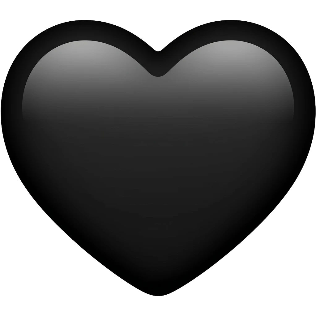 𝖡𝖺𝗅𝖼𝗄 𝗁𝖾𝖺𝗋𝗍 emoji