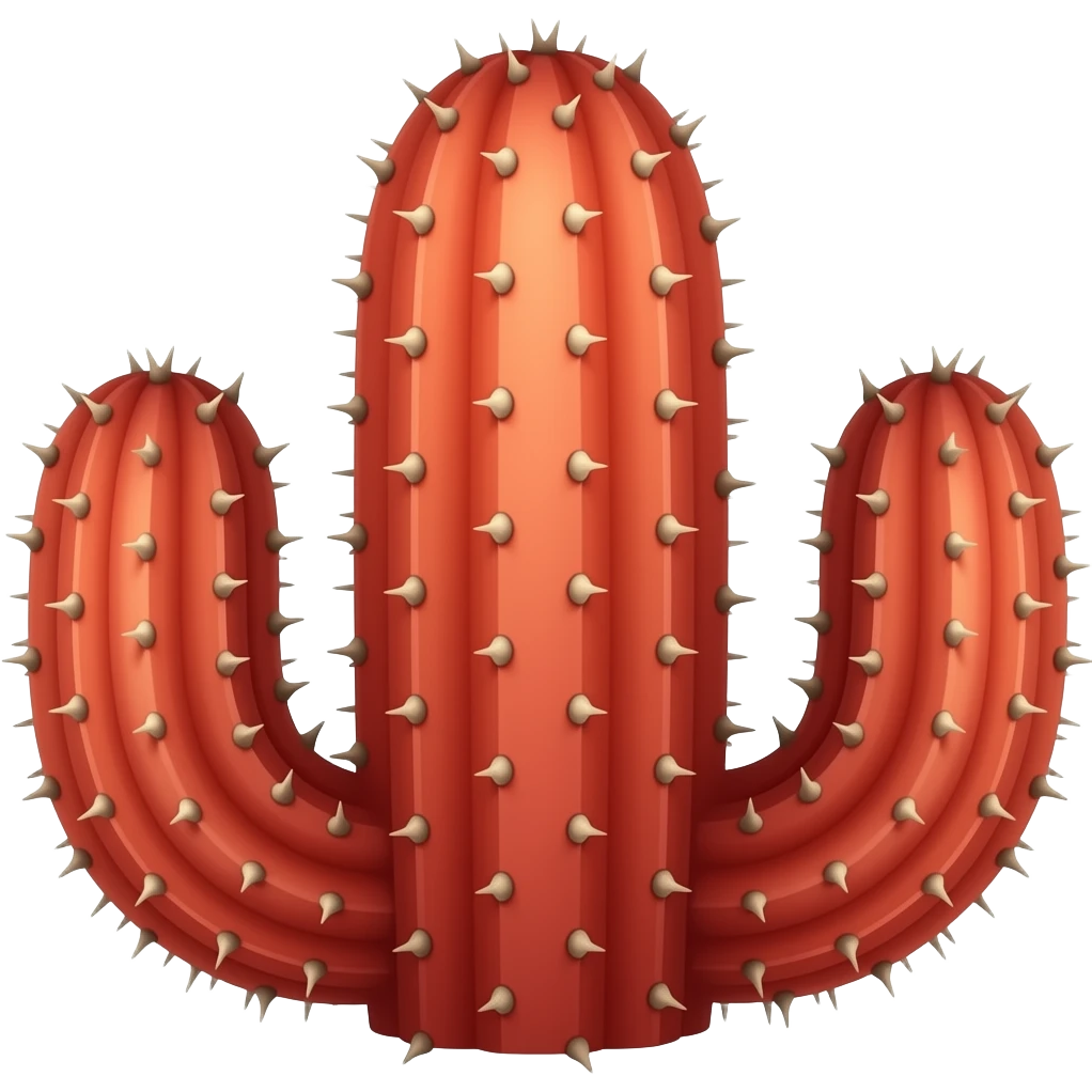red cacti emoji