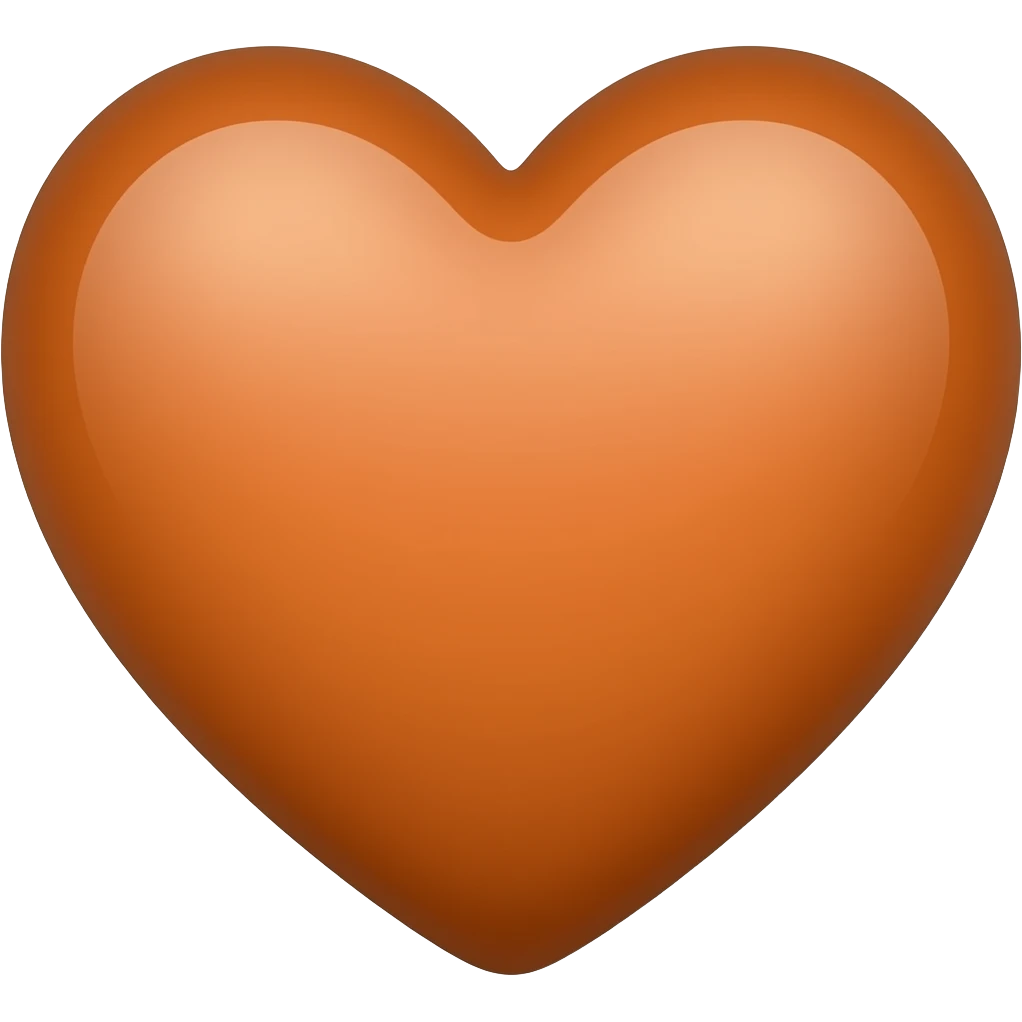 Brown heart emoji