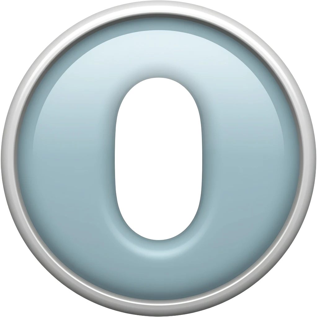 A number zero emoji