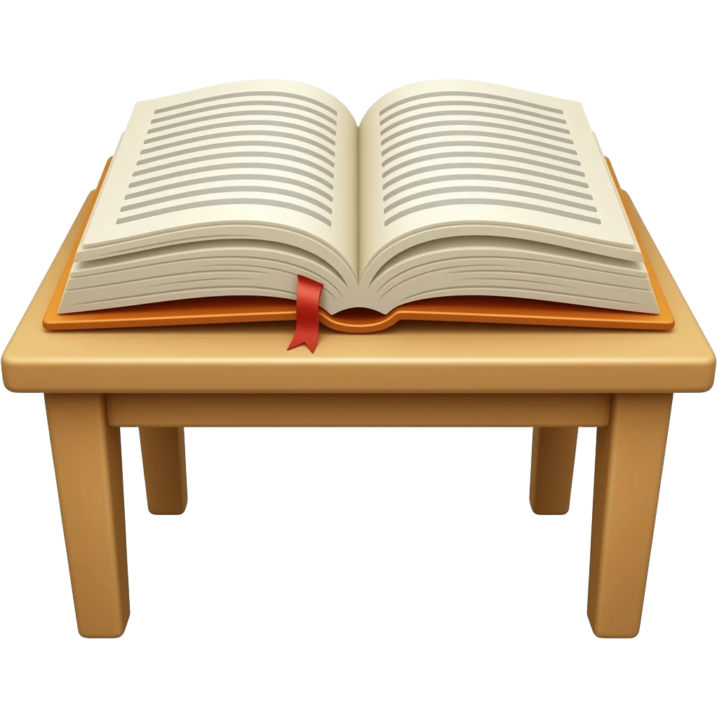 book on a table emoji