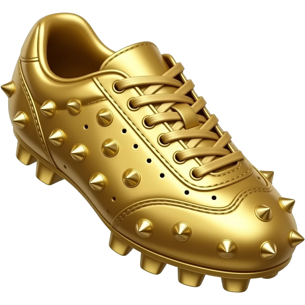 golden football shoes emoji