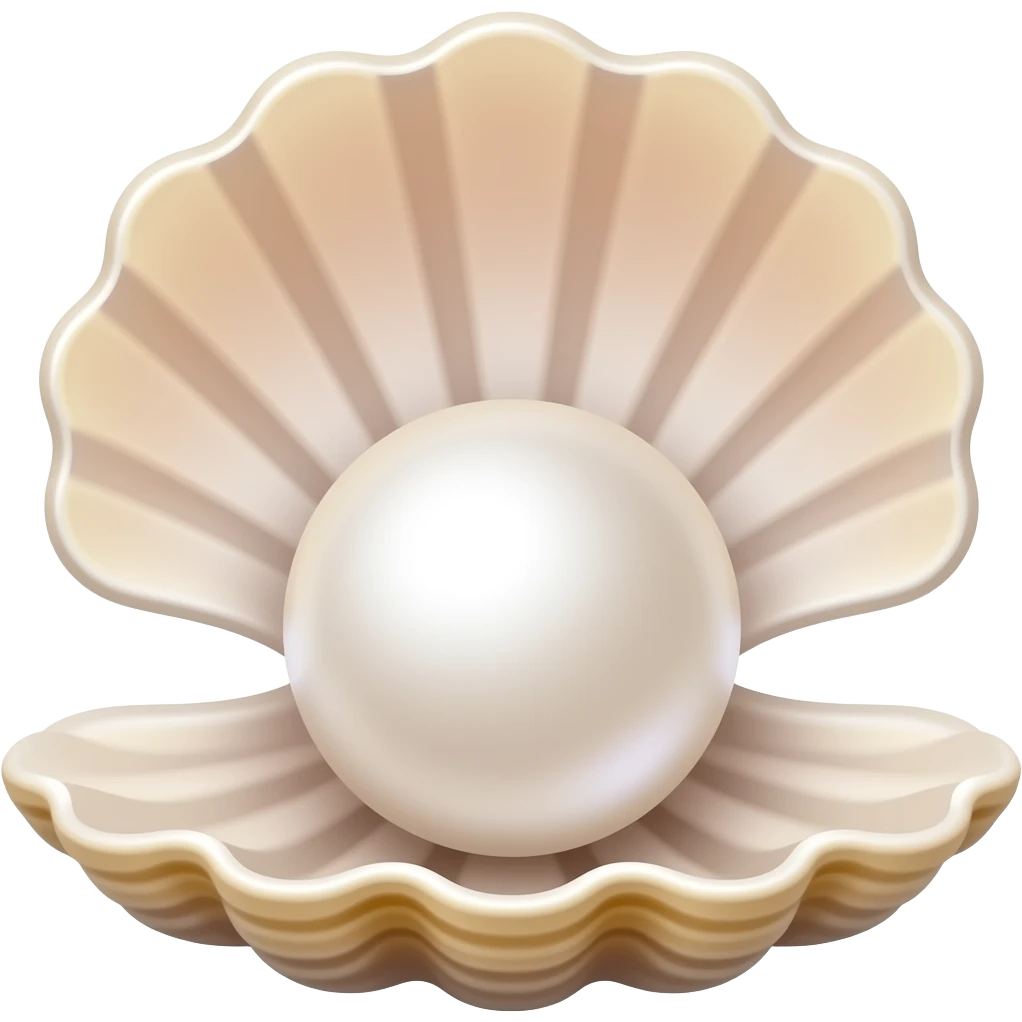 shell with pearls emoji