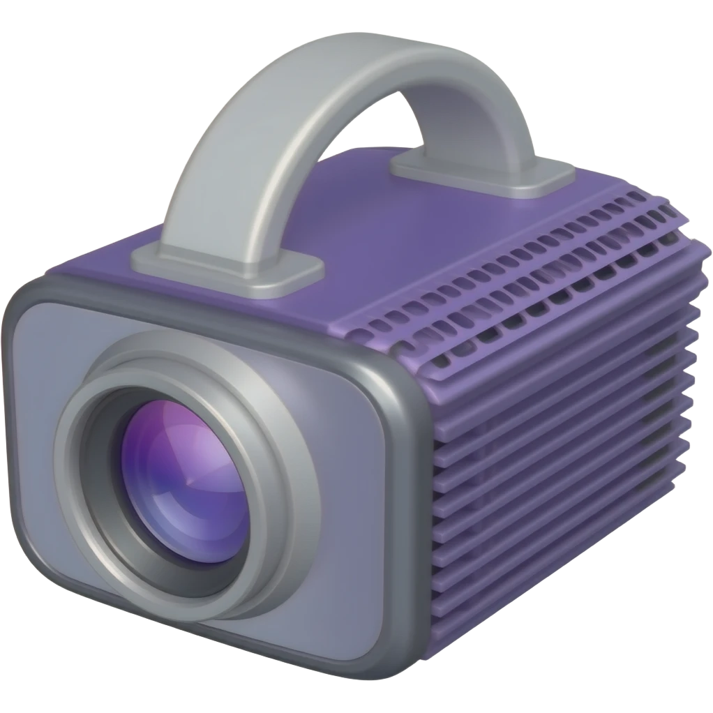 purple projector emoji