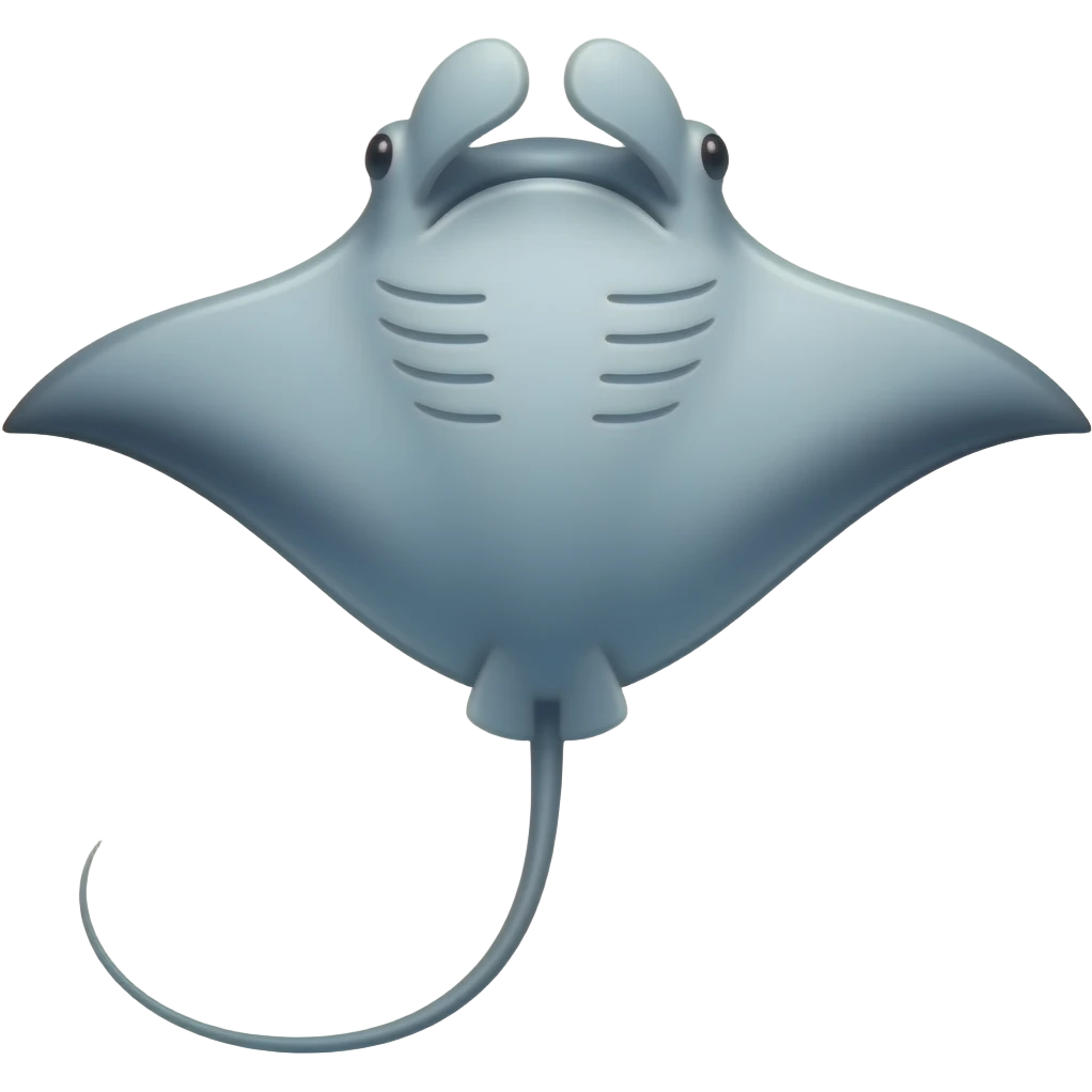 Manta rayas emoji