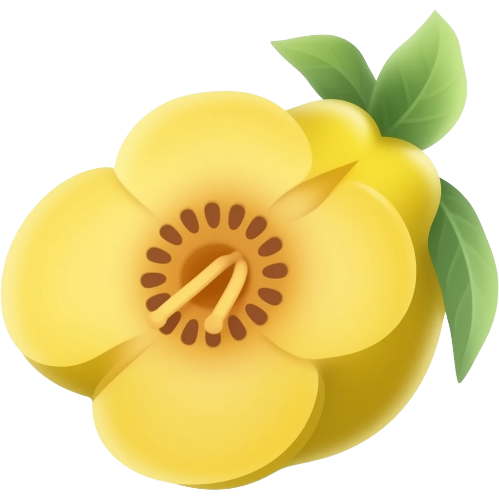 нарисуй цветок quince emoji