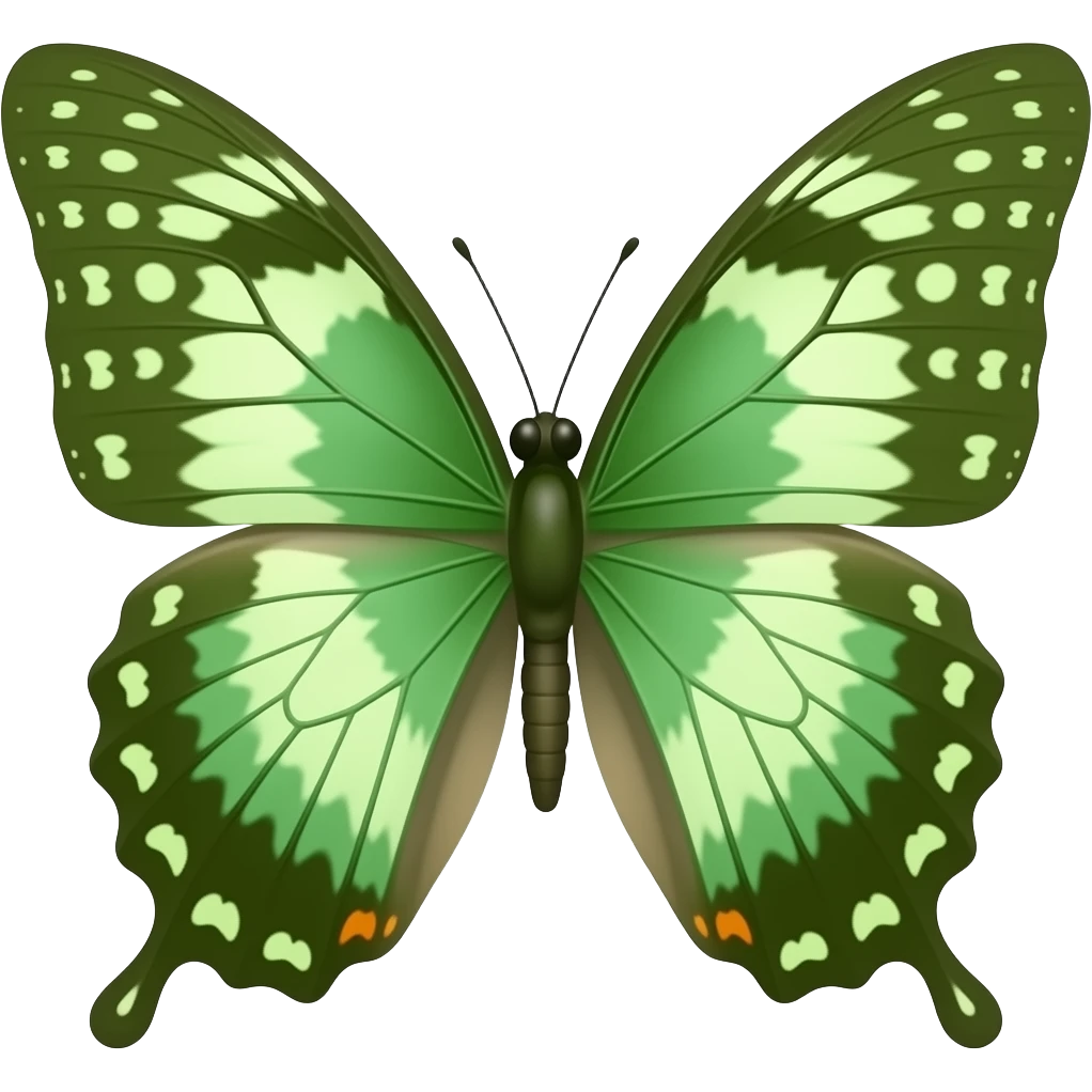 Mariposa verde emoji