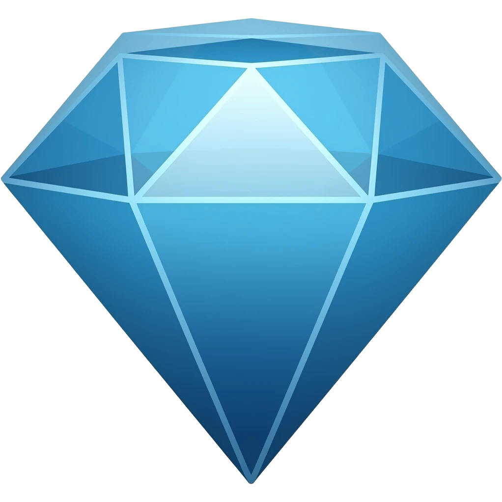 BLUE diamond emoji