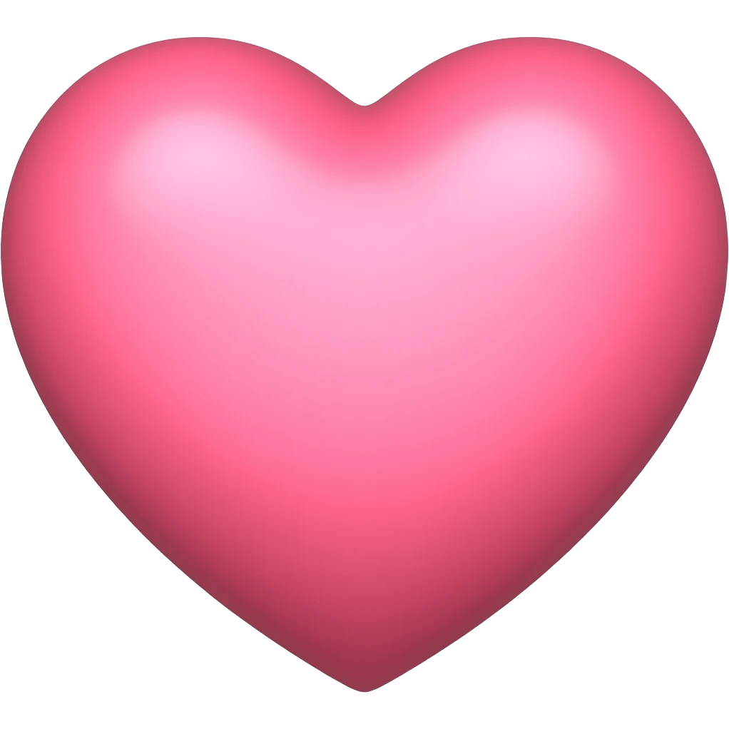 Baby pink heart plain emoji