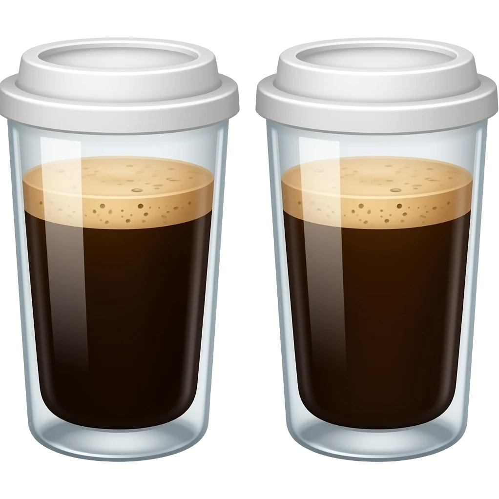 two black coffees emoji