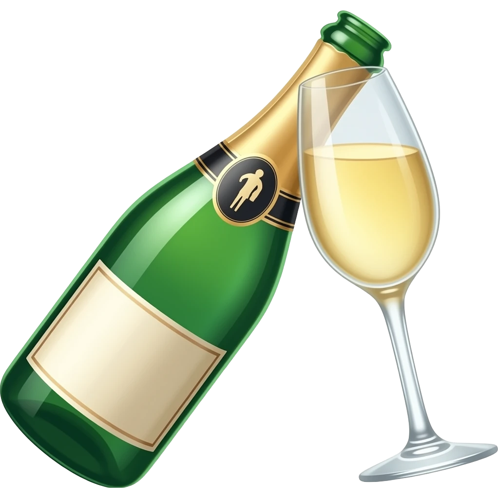 champagne emoji