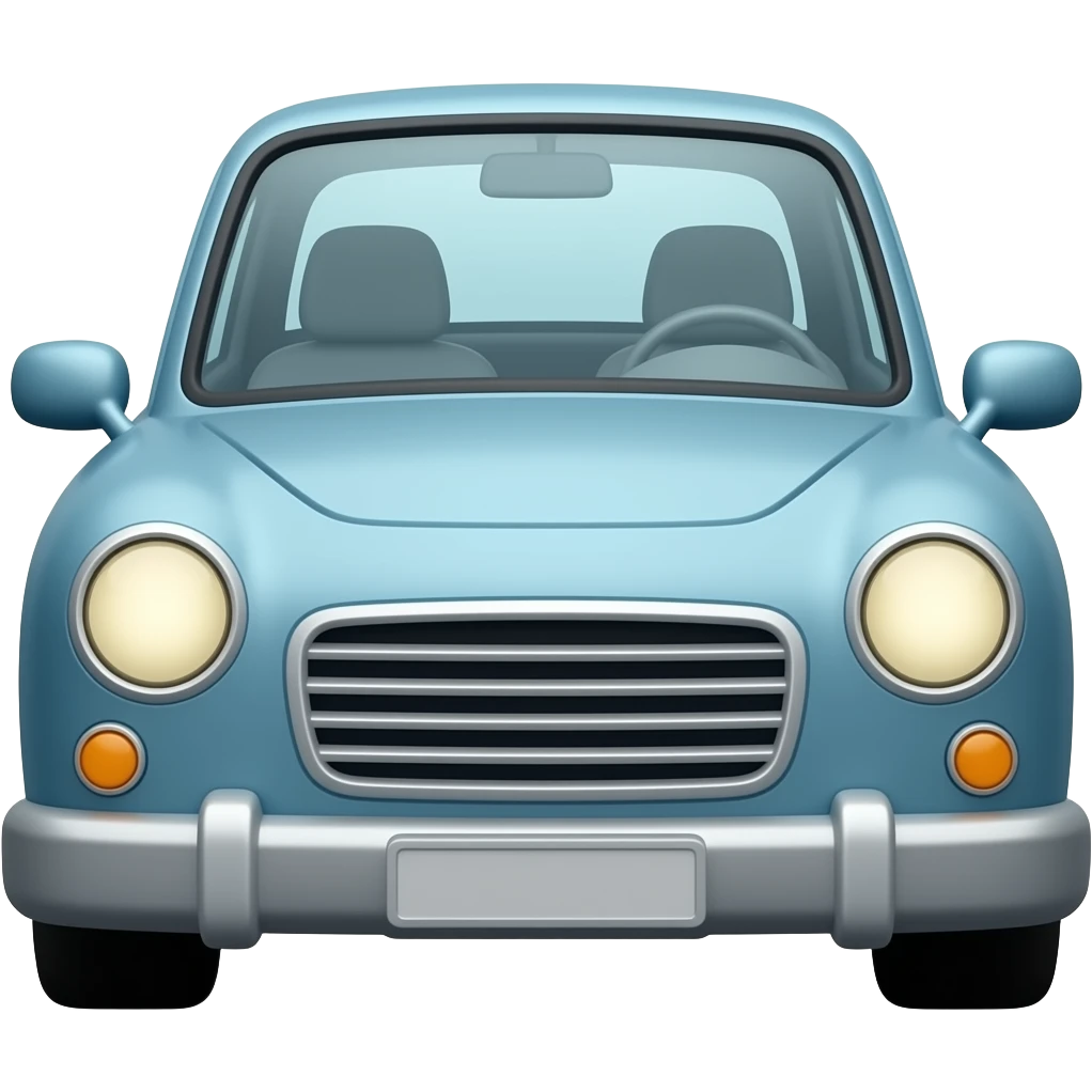 Beard a car with star lining inside emoji