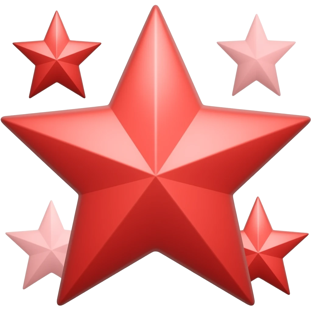 red Stars emoji