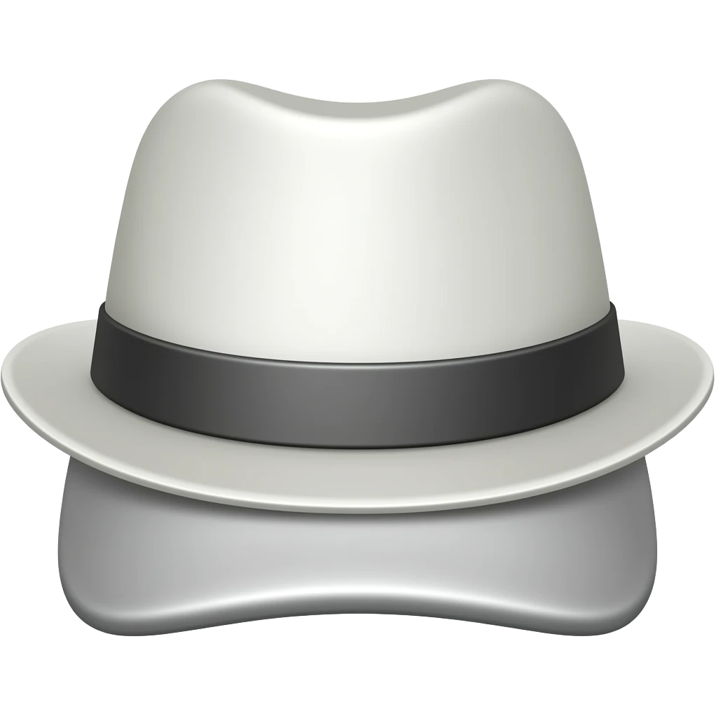 white hat emoji
