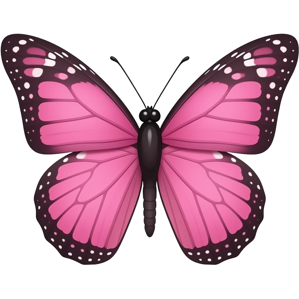 Borboleta rosa emoji