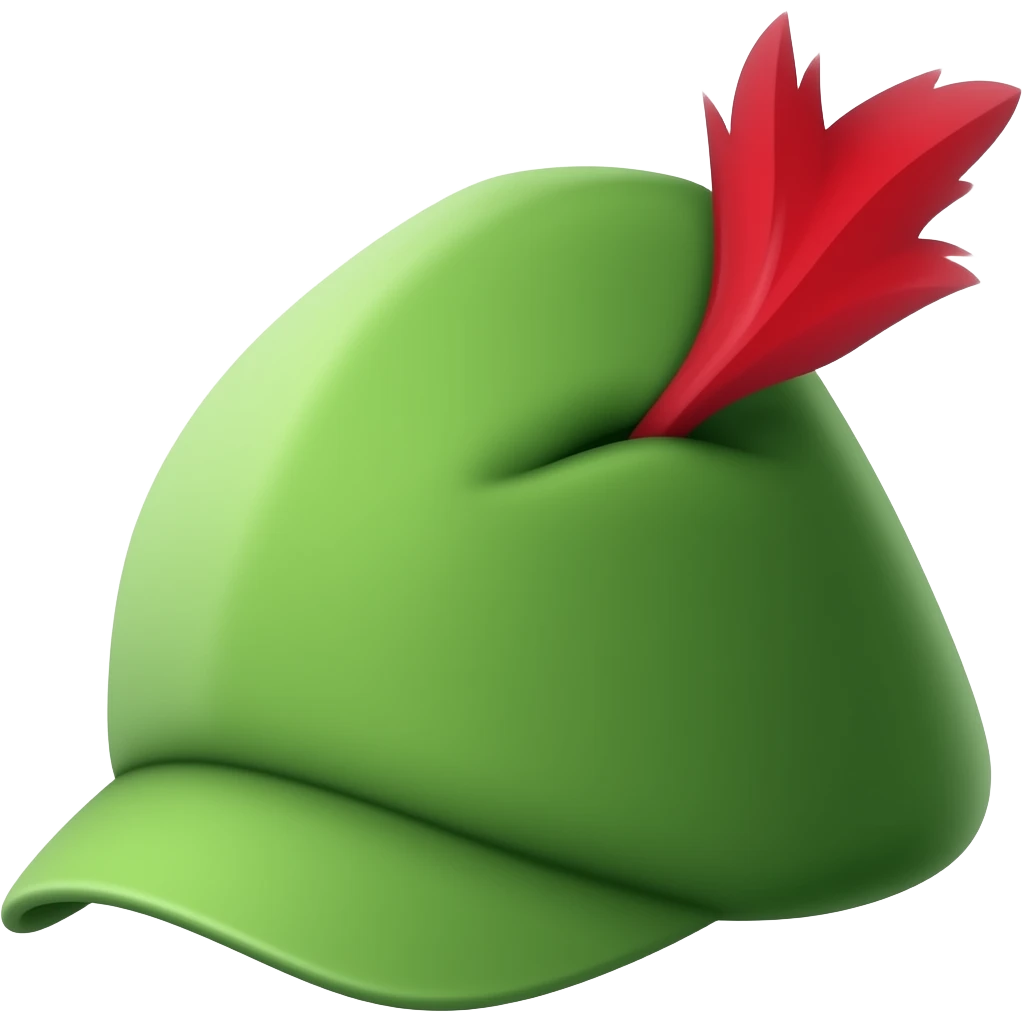 peter pan hat emoji