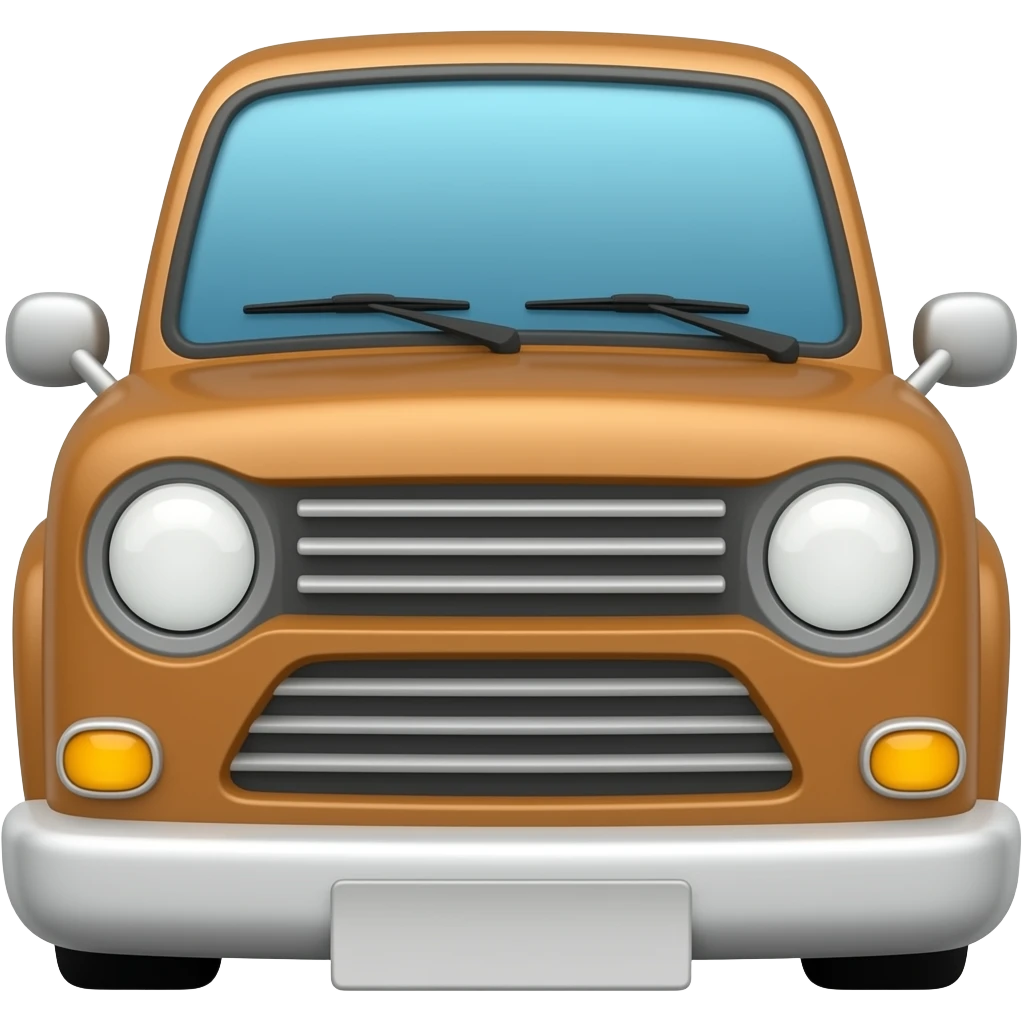 Коричневий і білі бампери emoji