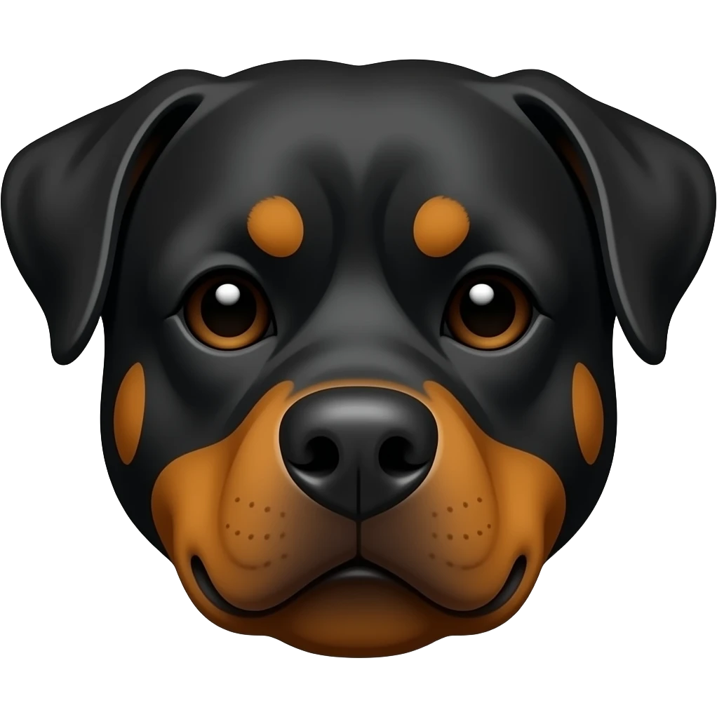 Make a rottweiler emoji emoji