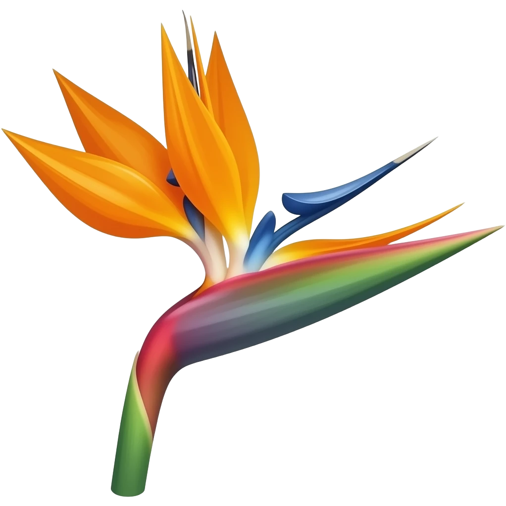 Bird of paradise flower emoji