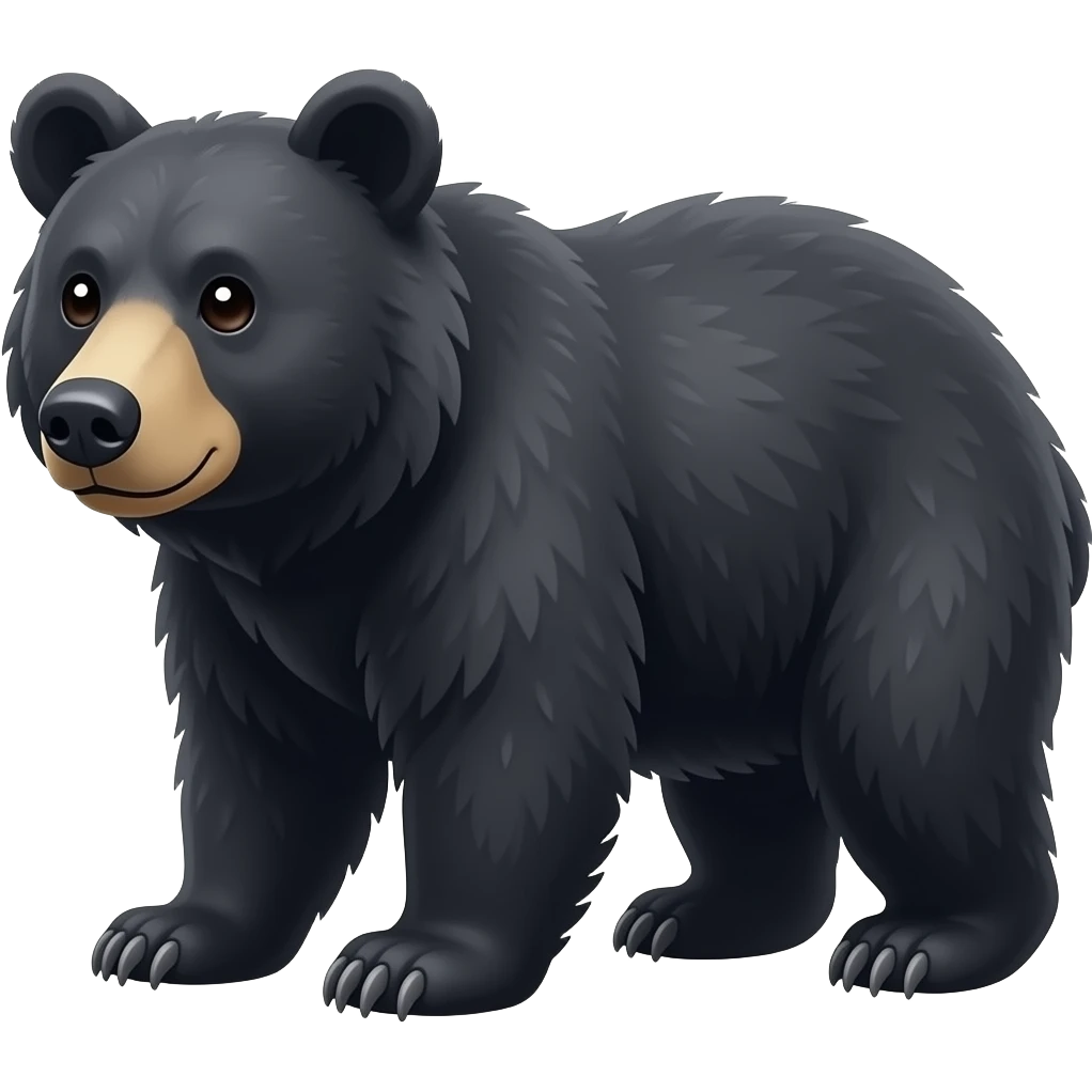 American black bear emoji