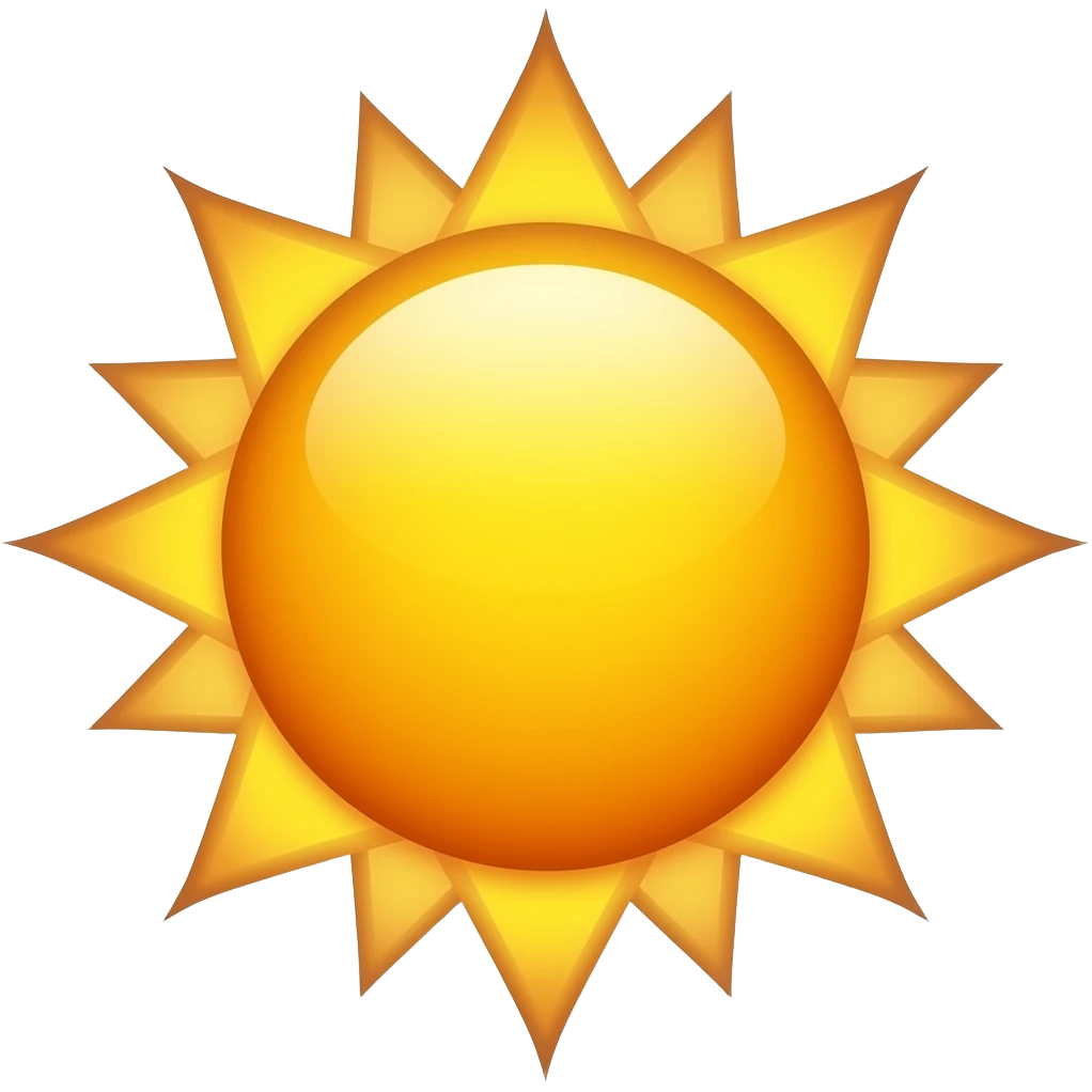 Sun emoji