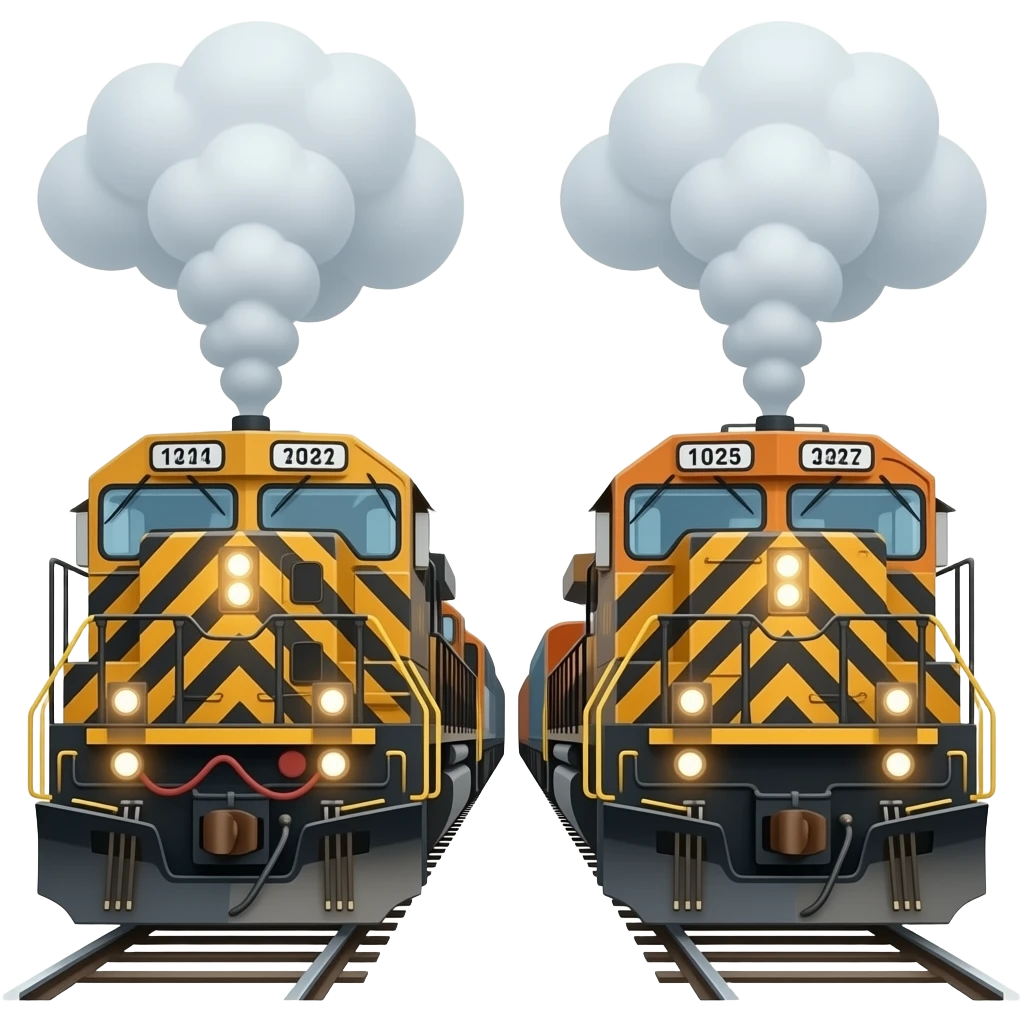 🚈🚃🚃 emoji