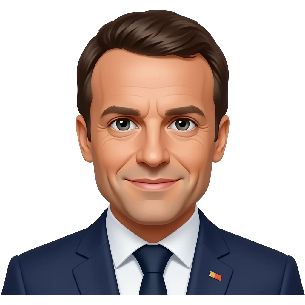 Macron réaliste emoji