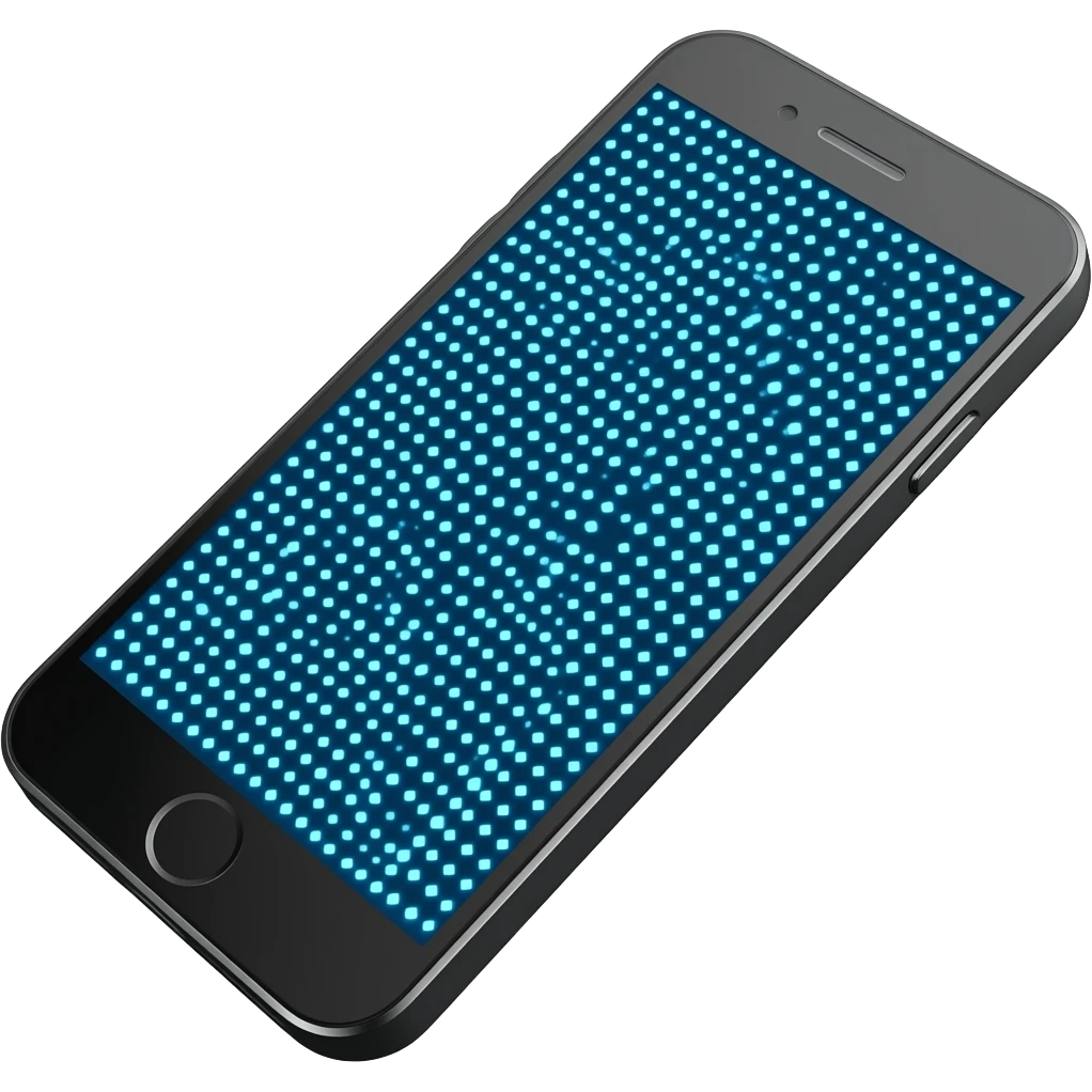 Colored smart Phone emoji