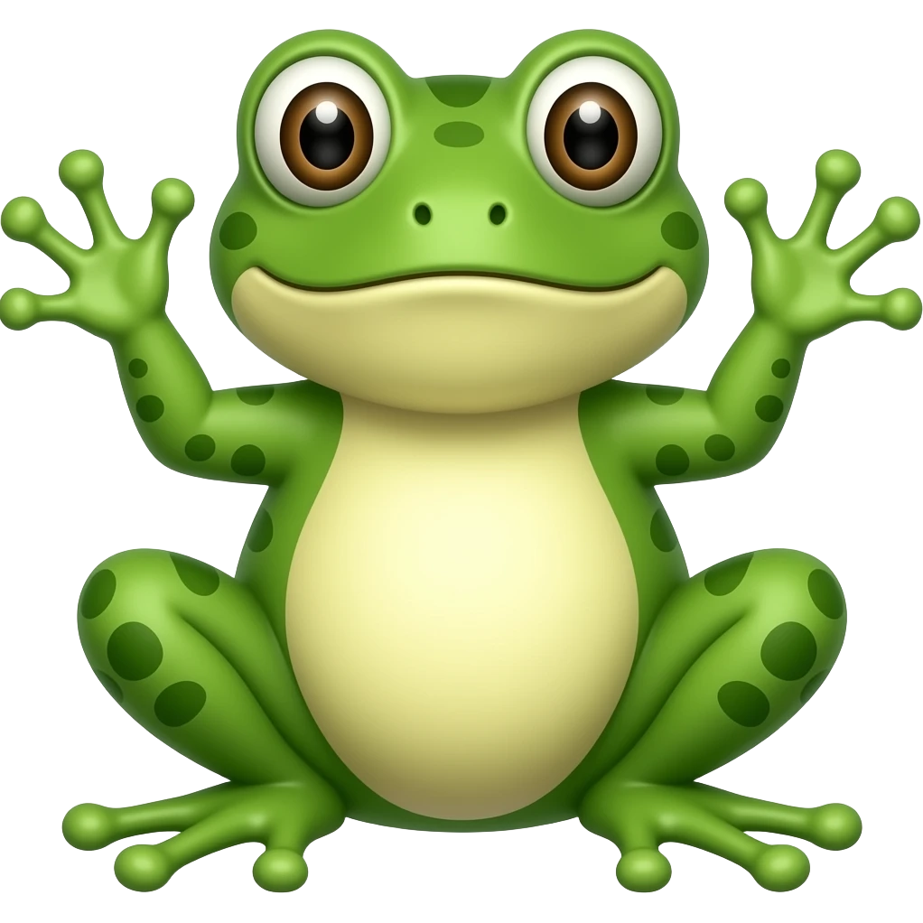 frog hands webbed emoji
