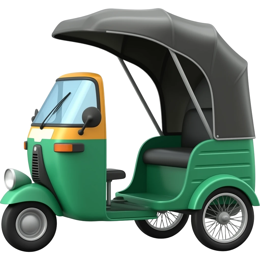 Rickshaw van emoji