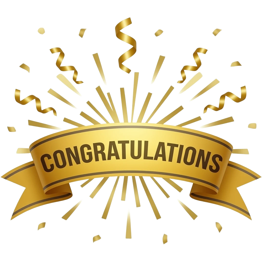 congrats decor emoji