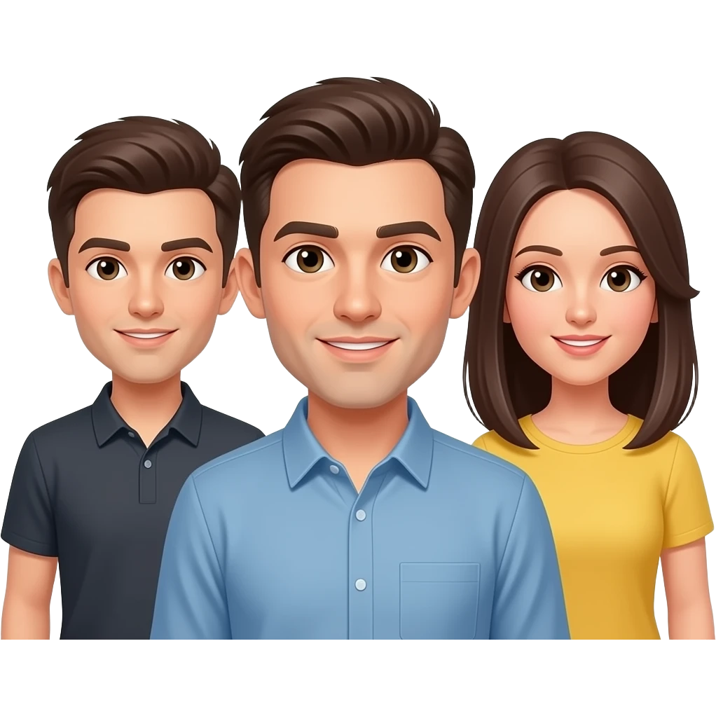 Three people emoji