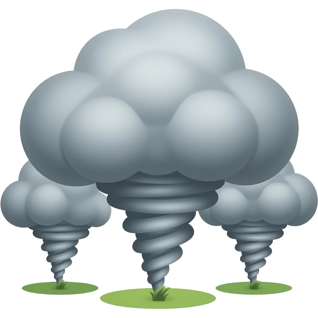 🌪️+🌪️+🌪️ emoji