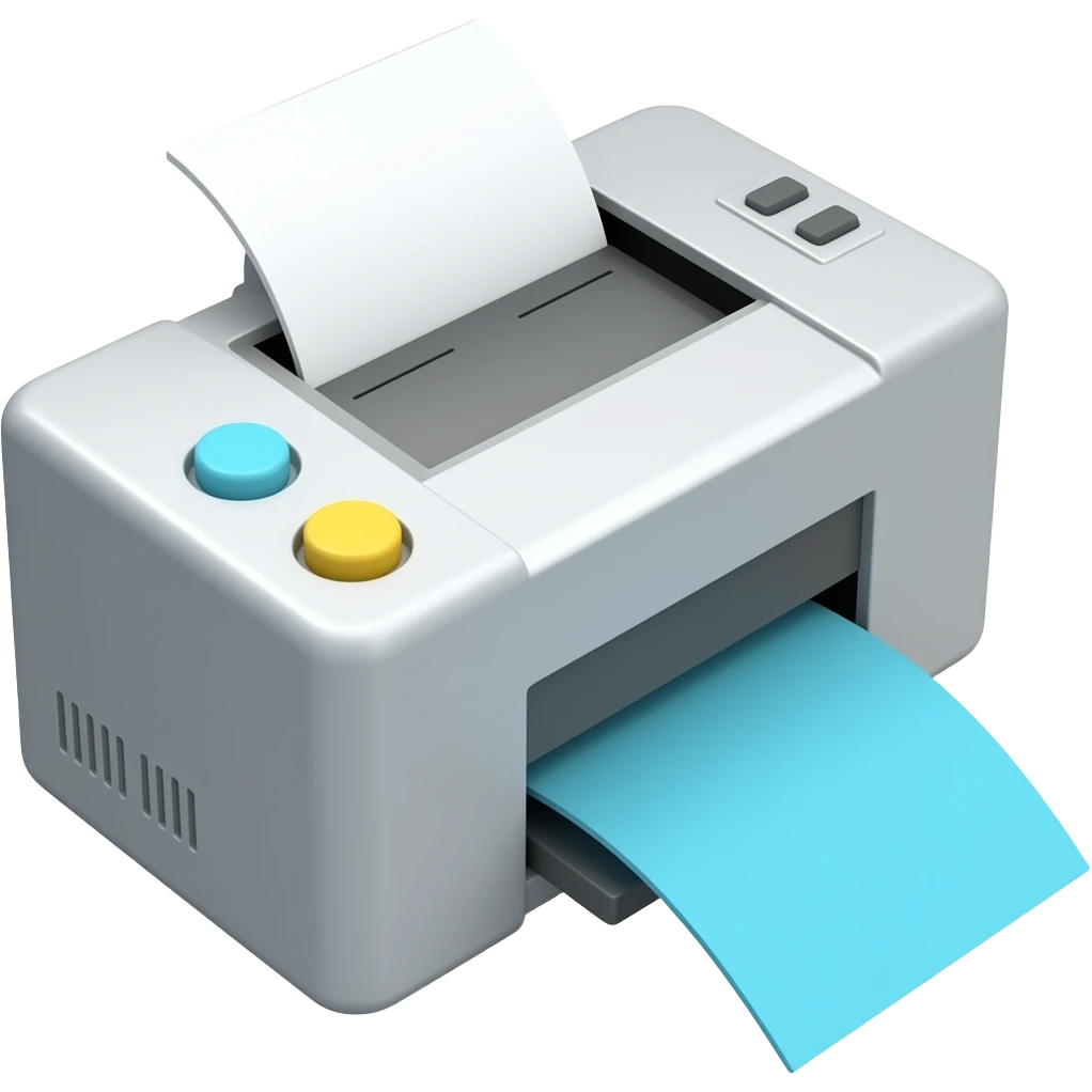 a printer robot emoji