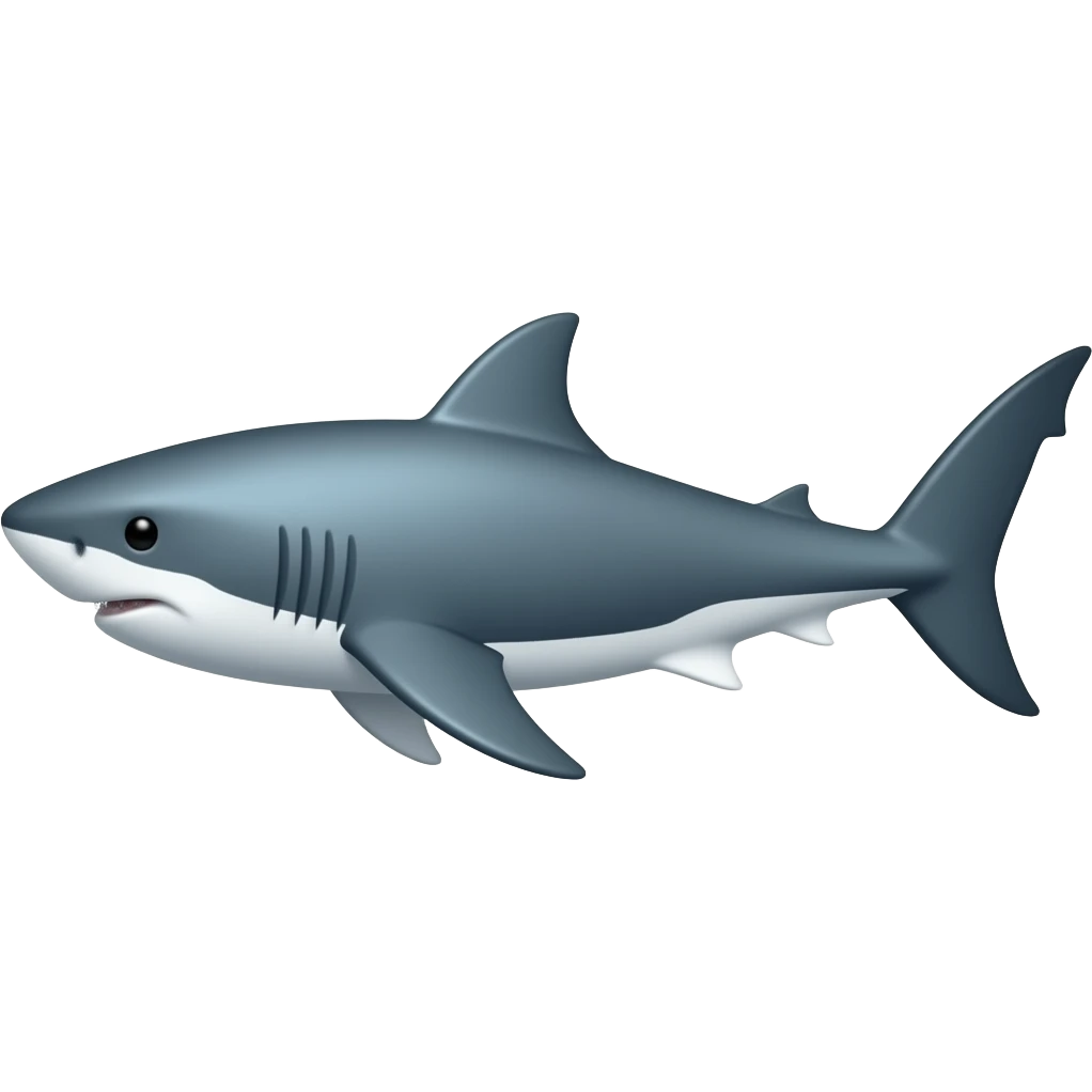 shark with transparent background emoji