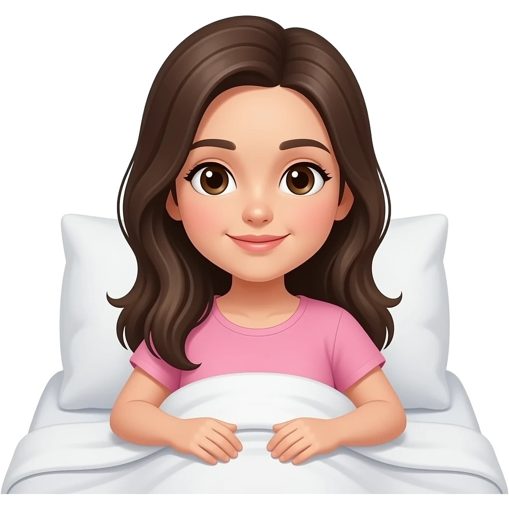 Girl laying on emoji