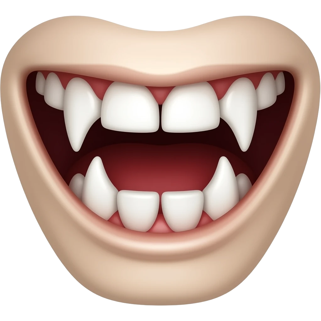 vampire teeth emoji